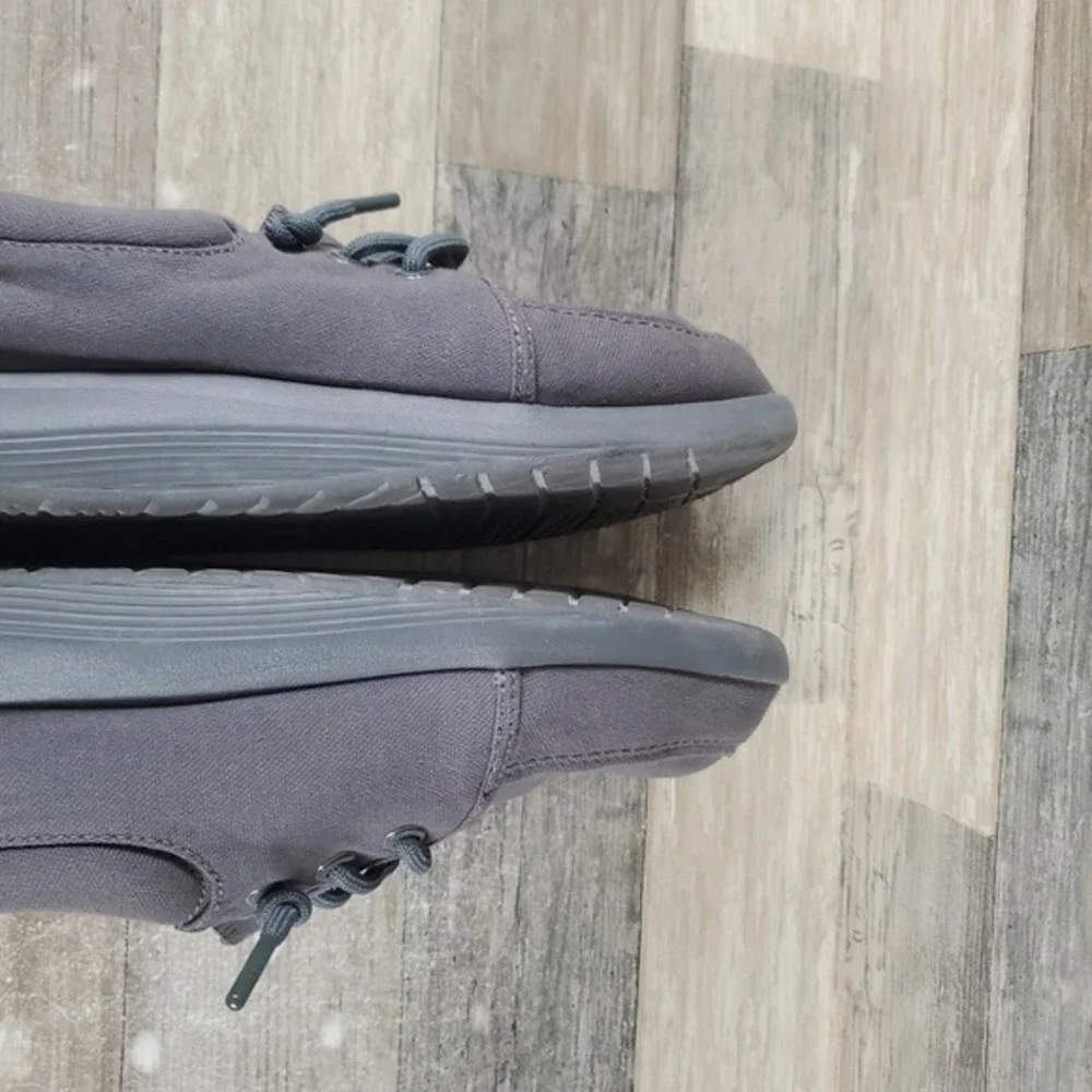 Reef Swellsole Cutback Mens Shoes Sz 9.5 Dark Gray Round Toe Lace Up‎ Sneakers